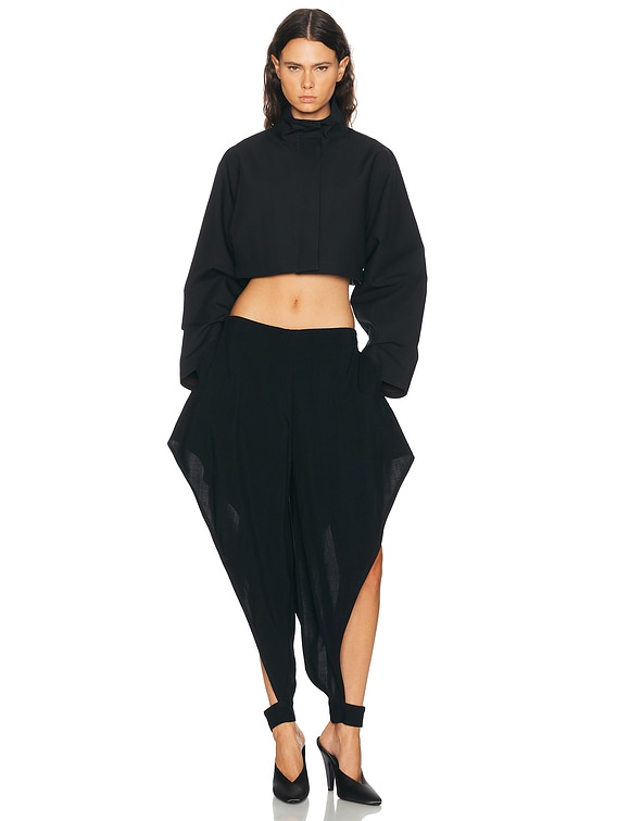 ALAÏA ALAΪA Cropped Jacket in Noir | FWRD