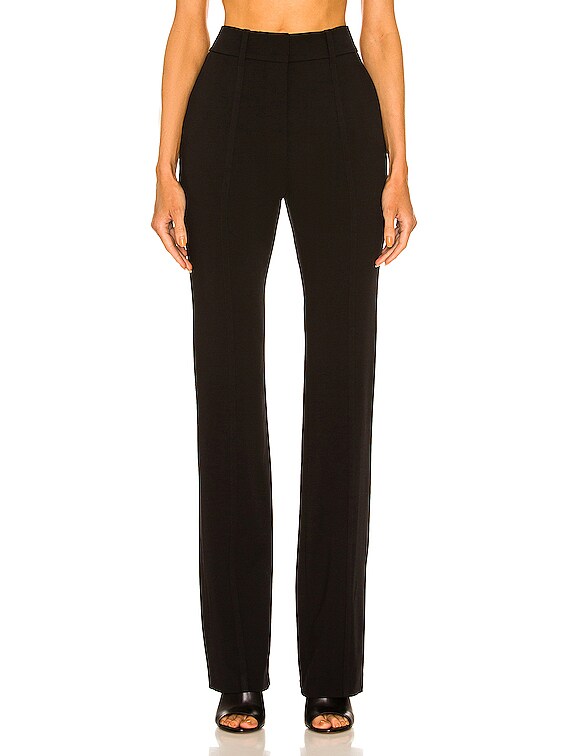 ALAÏA Straight Tight Trouser in Noir | FWRD