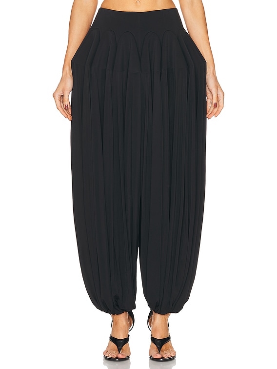 ALAÏA Basque Pant in Noir Alaia | FWRD