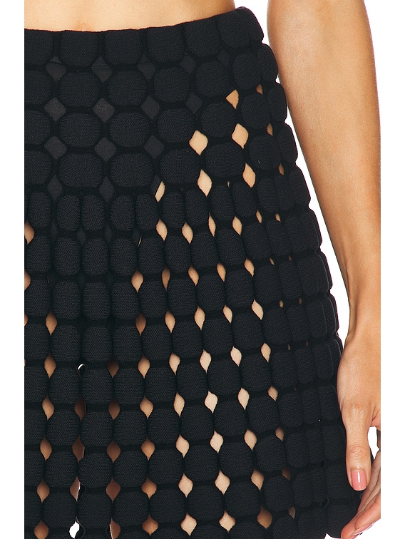 【ALAIA直営店】MINI JUPE EN MAILLE A FRANGES ALAIA直営店】MINI JUPE EN MAILLE CRINOLINE