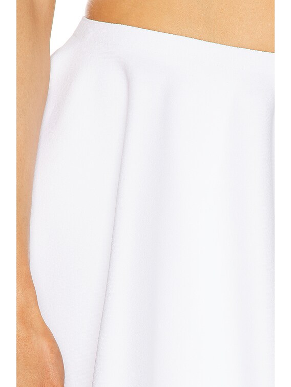 ALAÏA Godet Skirt in Blanc | FWRD