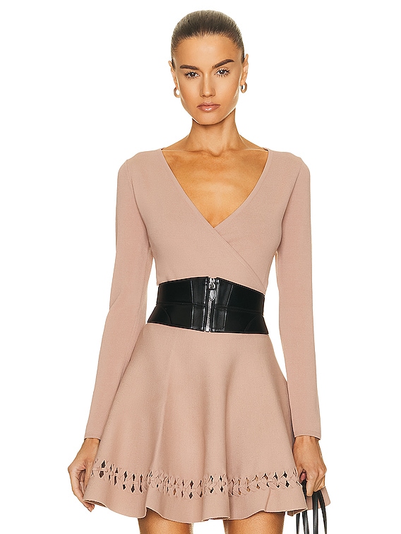 ALAÏA ANGIE ボディスーツ - Nude | FWRD