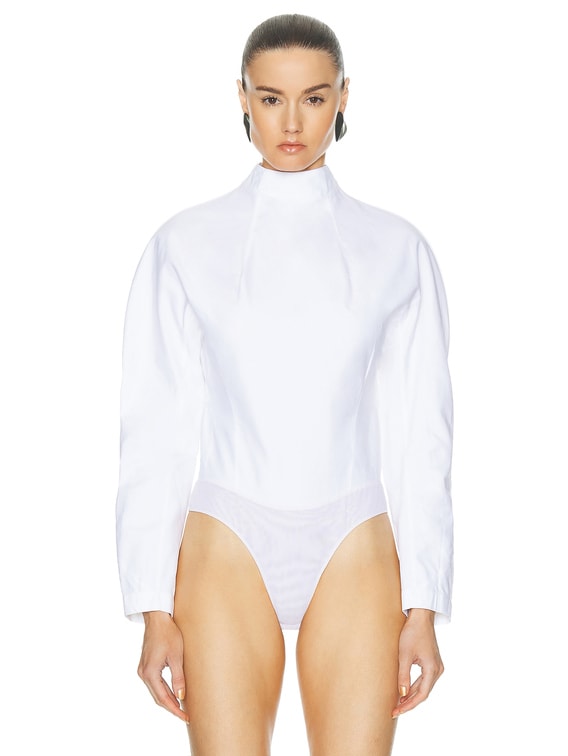 新品ALAÏA ホワイト タンクトップ　値下げ中‼️ ALAÏA Cinched Top in Blanc | FWRD
