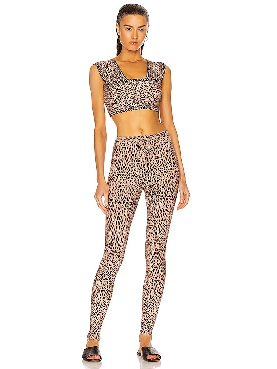 ALAÏA Jacquard Print Fitted Top in Chair & Noir | FWRD