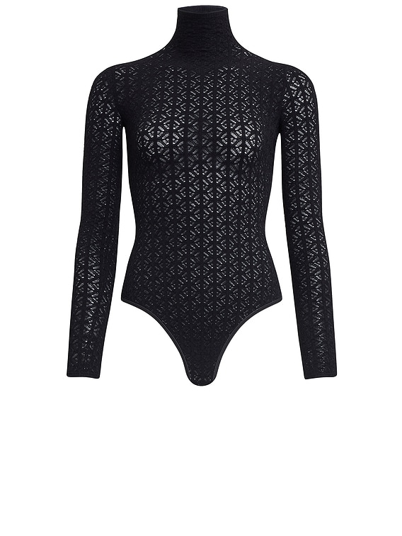【送料&関税込】Alaia Long-sleeved Bodysuit ALAÏA WHITE CASHMERE BODYSUIT |ALAÏA US