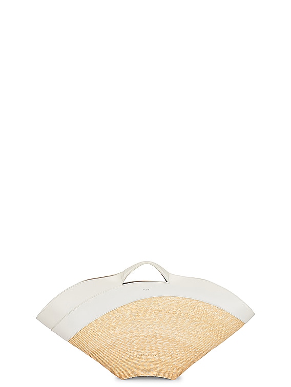 ALAÏA Large Khaima Panier Bag in Ivoire | FWRD