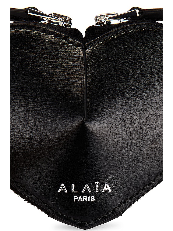 ALAÏA Mini Le Coeur Pouch in Noir | FWRD