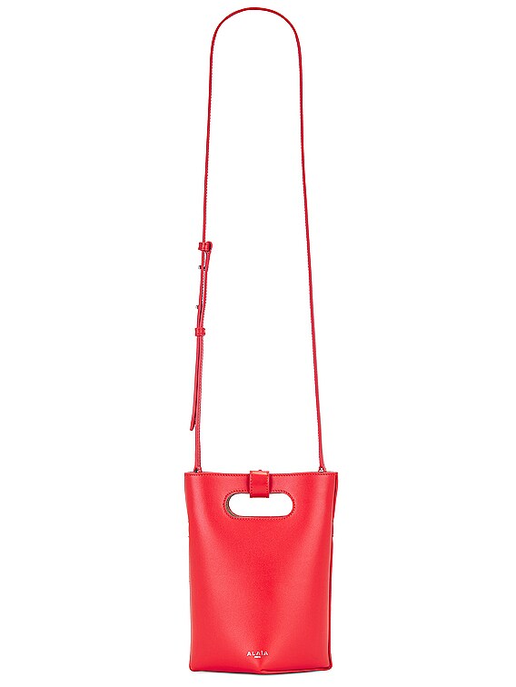 ALA A Folded Small Tote Bag in Rouge Vif FWRD