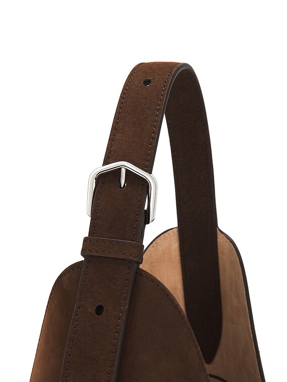 ハンドバッグ ALAIA Suede Hand Tote bag BRUN FONCE ALAÏA Delta Hobo Bag in Brun Fonce | FWRD