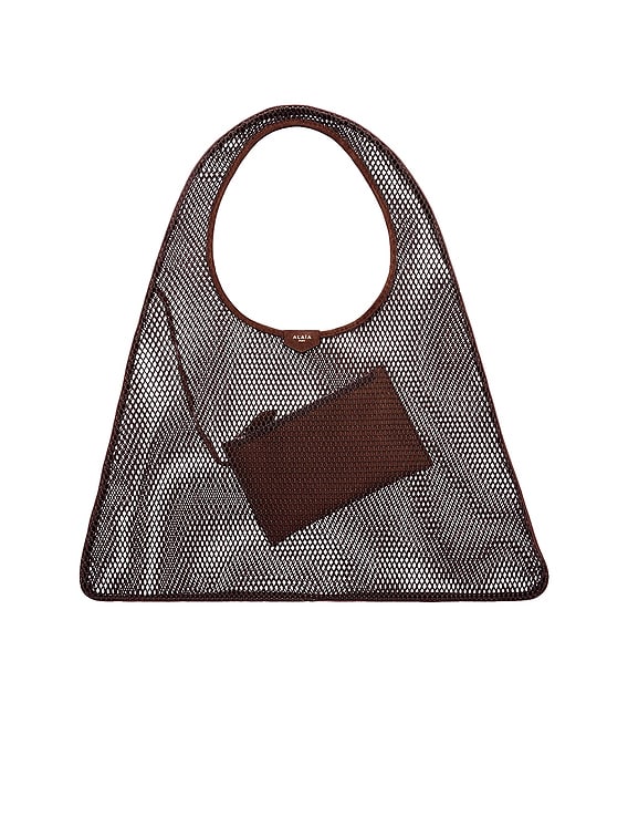 Alaia アライア ホルターネック ワンピース ALAÏA One Piece Hobo Bag in Brun Fonce | FWRD