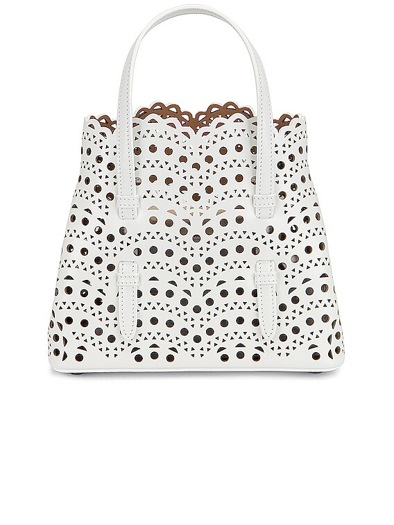 ALAÏA Mina 20 Bag in Blanc Optique | FWRD