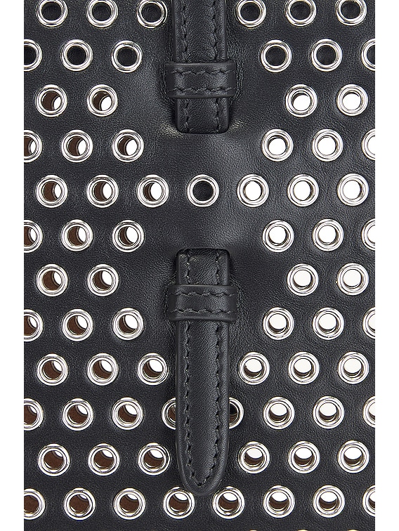 ALAÏA Flat Mina Small Bag in Noir | FWRD