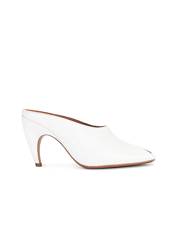 ALAÏA Shark Mule in Blanc Casse | FWRD ALAÏA Shark Mule in Blanc Casse | FWRD