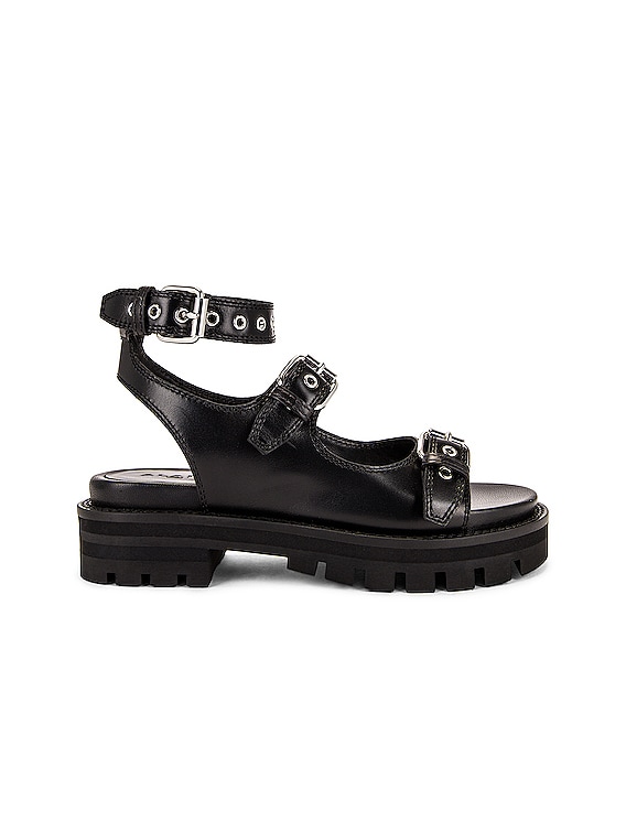 【関税&送料込】Alaia Sandals ALAÏA Buckle Sandals in Noir | FWRD