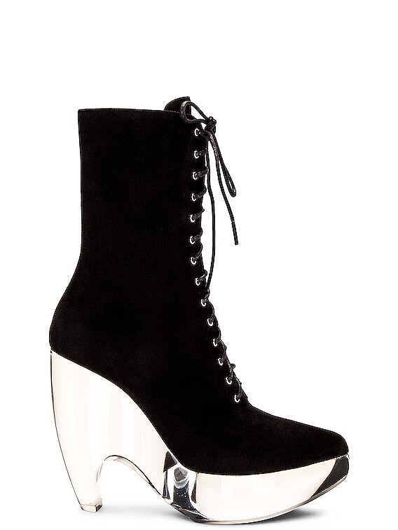 ALAÏA Plexi Boot in Noir | FWRD