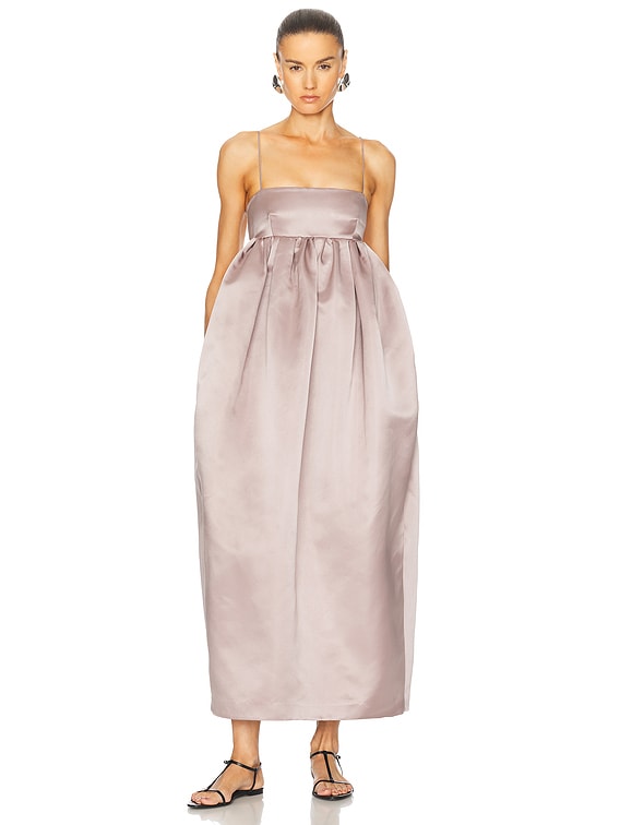 adam lippes dress Jamis Dress in Embroidered Mother-of-Pearl main image 1