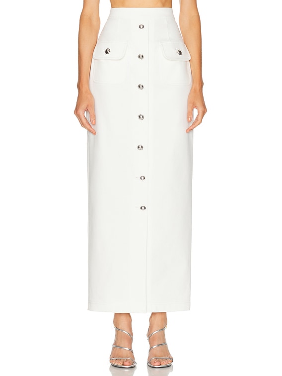 deres Greta / first step skirt （white) Asymmetric Layered Skirt – EVISU