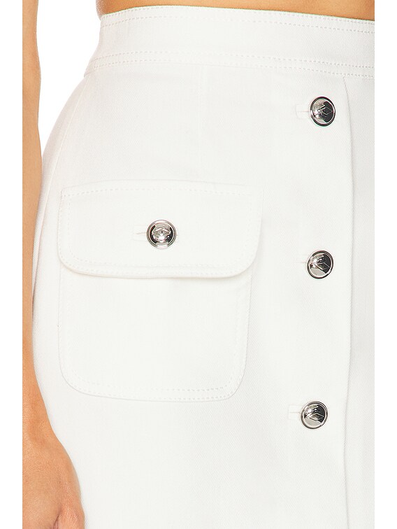 Adam Lippes Dakota Skirt in White | FWRD
