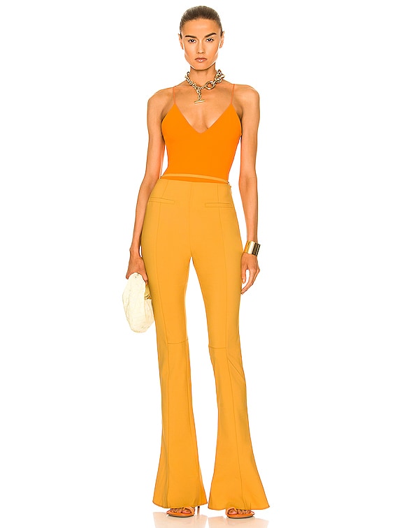 ALIX NYC Avery Bodysuit in Tangerine | FWRD