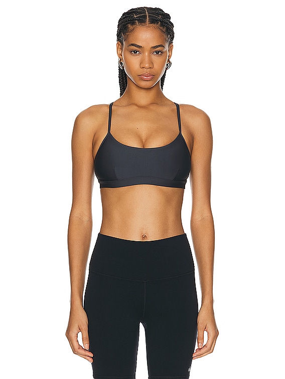 alo Airlift Intrigue Bra in Anthracite | FWRD
