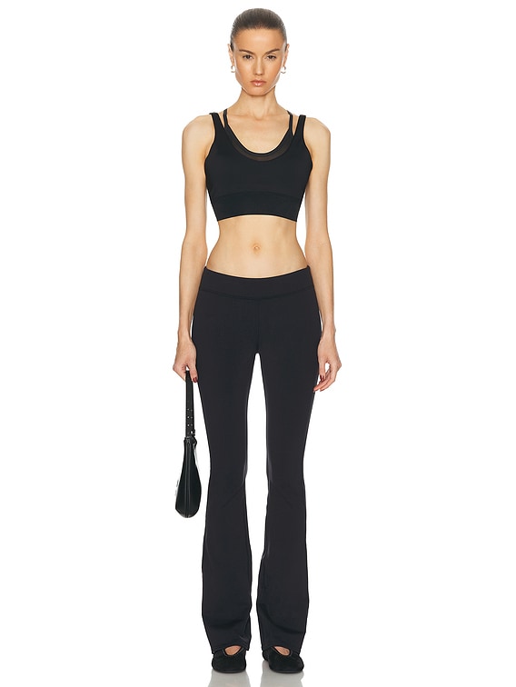 alo Airlift Double Trouble Bra in Black | FWRD