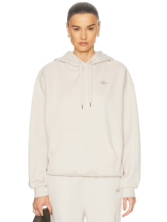alo Accolade Hoodie in Bone | FWRD