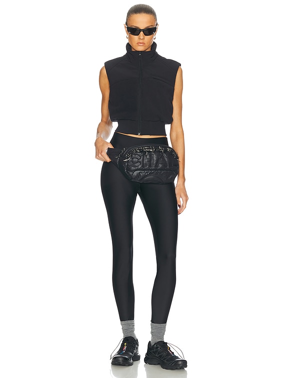 alo Polar Fleece Wintry Mix Vest in Black | FWRD