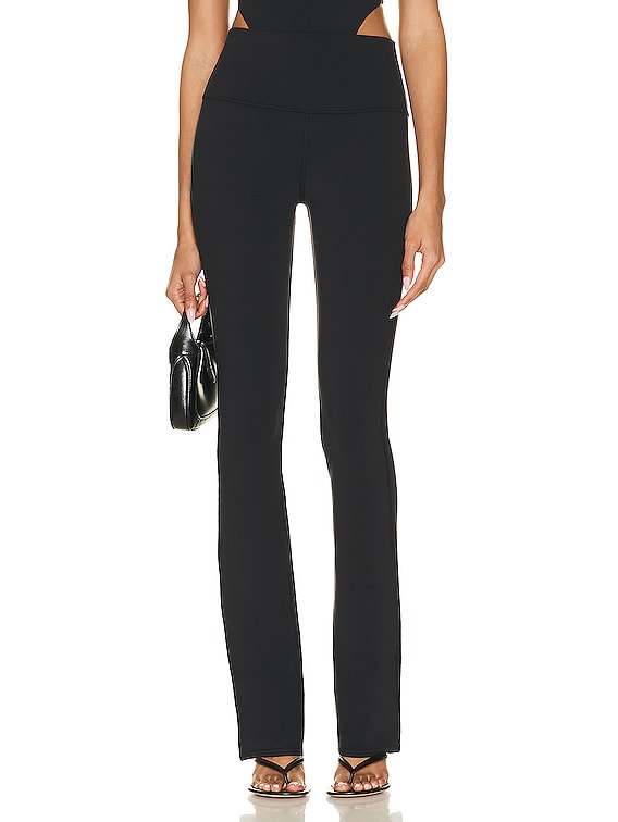 alo Airbrush High Waisted Bootcut Legging in Black