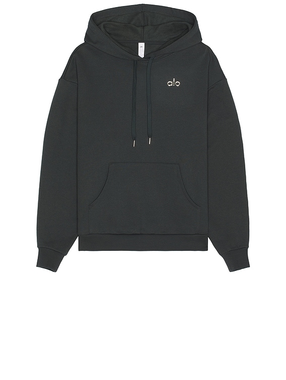 alo Accolade Hoodie in Charcoal Green | FWRD