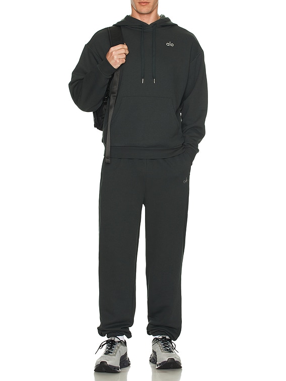 alo Accolade Hoodie in Charcoal Green | FWRD