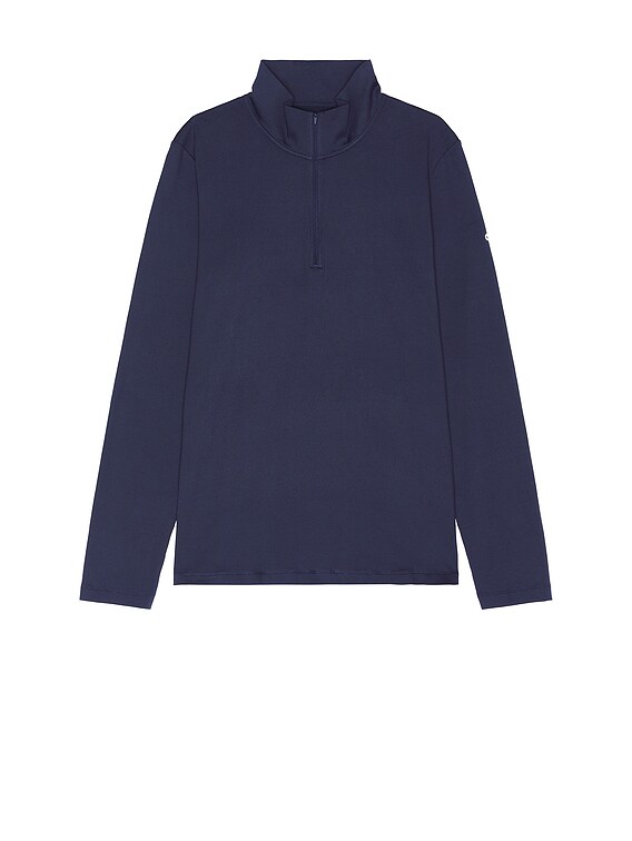 alo Conquer 1/4 Zip Reform Long Sleeve in Navy | FWRD