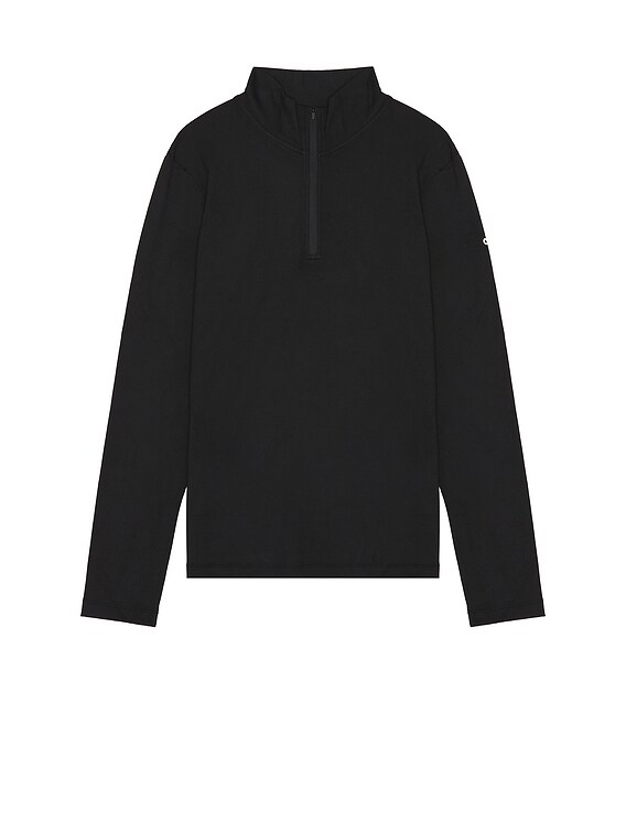 alo Conquer 1/4 Zip Reform Long Sleeve in Black | FWRD