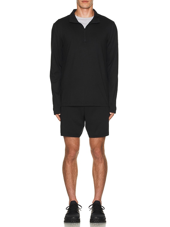 KURO① alo Conquer 1/4 Zip Reform Long Sleeve in Black | FWRD