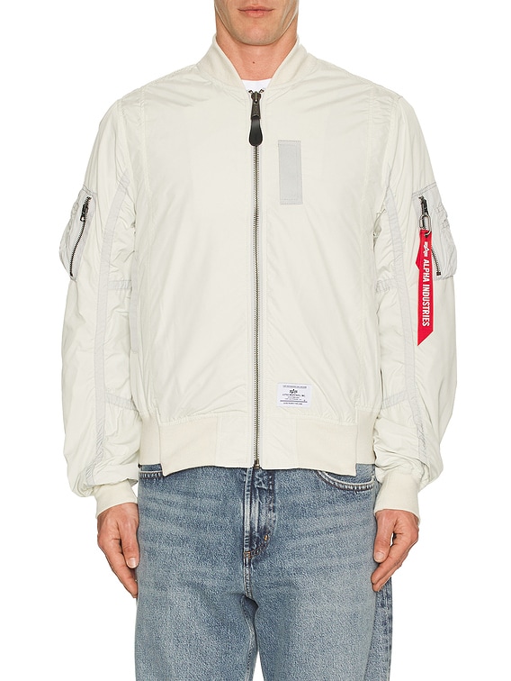 ALPHA INDUSTRIES L-2B Paratrooper Flight Jacket in Dune White | FWRD