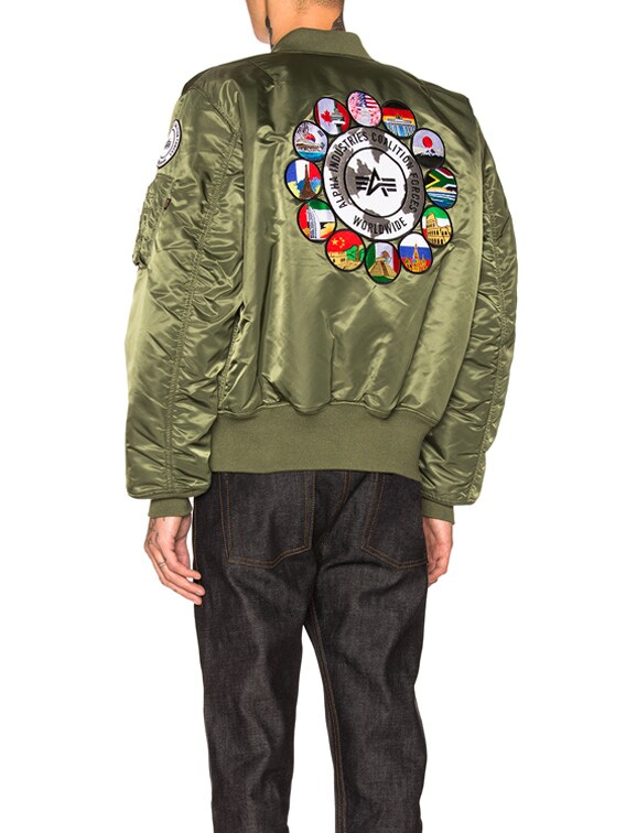ALPHA INDUSTRIES MA-1 Coalition Forces Flight Jacket in Sage FWRD