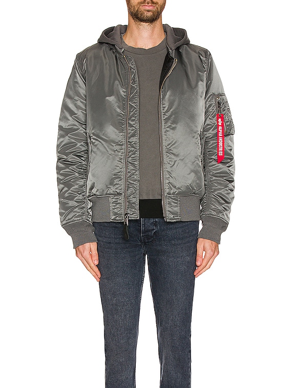 ALPHA INDUSTRIES MA-1 Natus in Gunmetal | FWRD