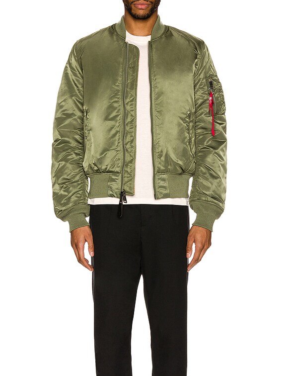 ALPHA INDUSTRIES MA-1 Slim Fit in Sage | FWRD