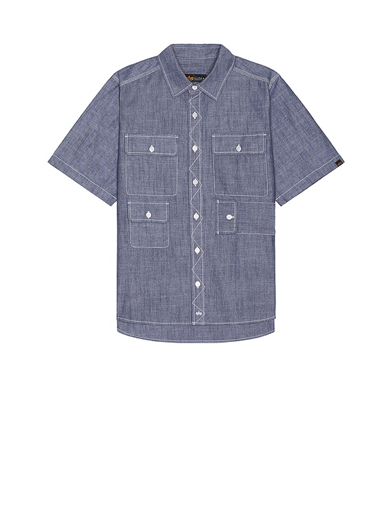 Alpha Industries| (UNFRM TYPE-01 TEE (MTU55009C1 REPLIC ALPHA INDUSTRIES Short Sleeve Multi Pocket Shirt in Replica