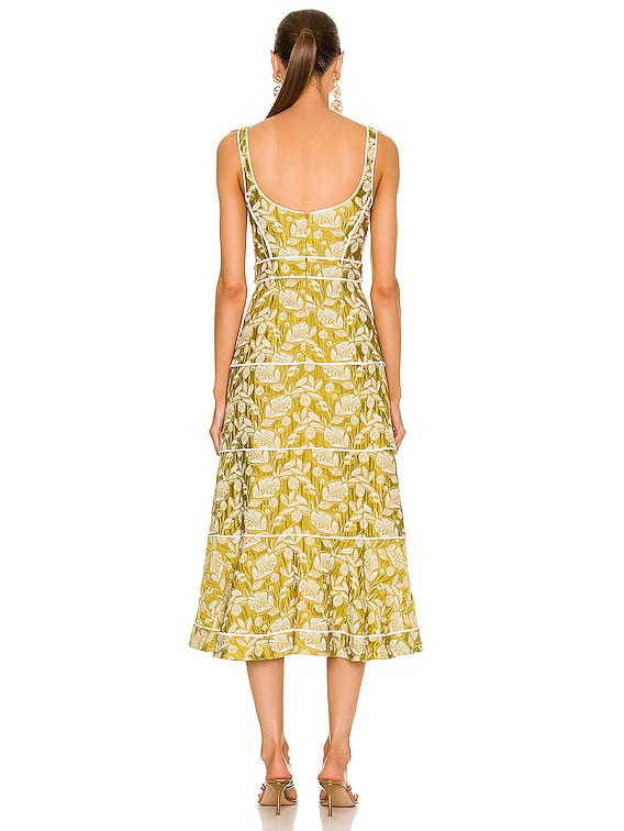 knee length dresses for ladies Bond Midi Dress by Zhivago  White Runway