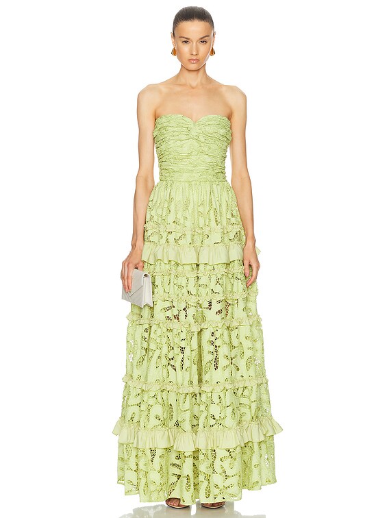slim fit dress slacks Lime Green Amantis Sheer Maxi DressLime Green Amantis Sheer Maxi Dress –  Scorpio Rizing main image 1