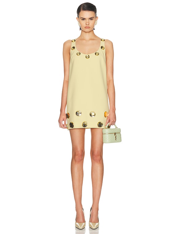 emily 4 3 ladyboy torrent gold dress *EMILIO PUCCI*NUDE LONG SLEEVE GOLD BEADED SKULL FACE DRESS