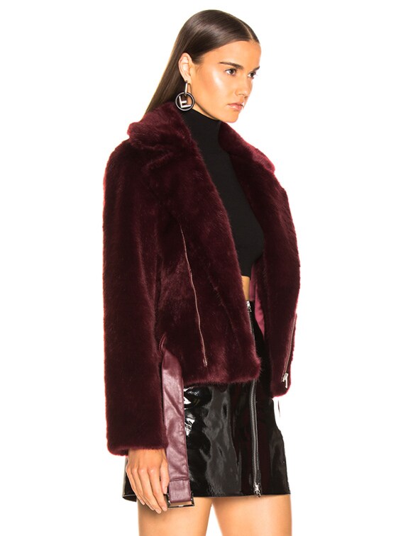 alexis faux fur jacket