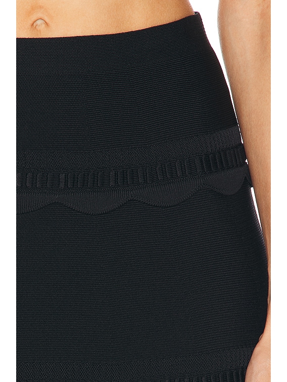 Alexis Jeannie Skirt in Black | FWRD