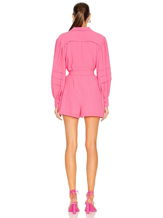 Alexis Enza Romper in Hibiscus | FWRD