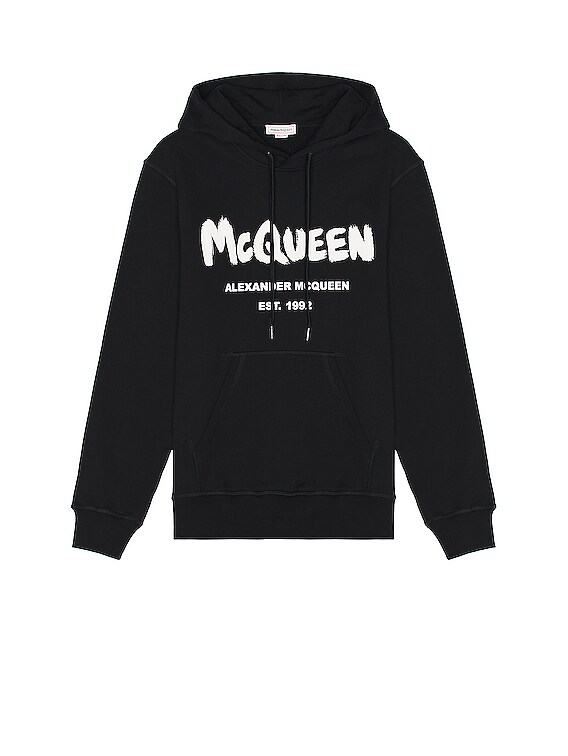 McQueen パーカー - Black & Ivory | FWRD 
