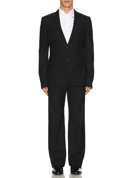 VIP【関税送料無料】希少 MCQUEEN BLACK VISCOSE BLAZER McQueen Sharp Blazer in Black | FWRD