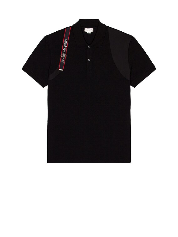 McQueen Polo Pullover in Black | FWRD McQueen Polo Pullover in Black | FWRD