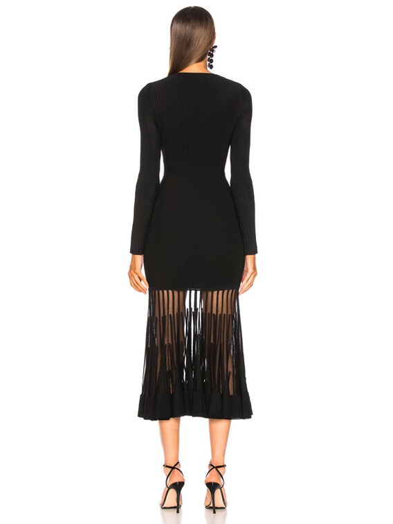 ALEXANDER McQUEEN ニットワンピース ニット M alexander mcqueen(アレキサンダーマックイーン