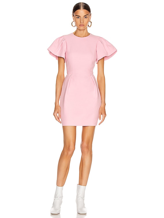 Short Sleeve Mini Dress in Sugar Pink 