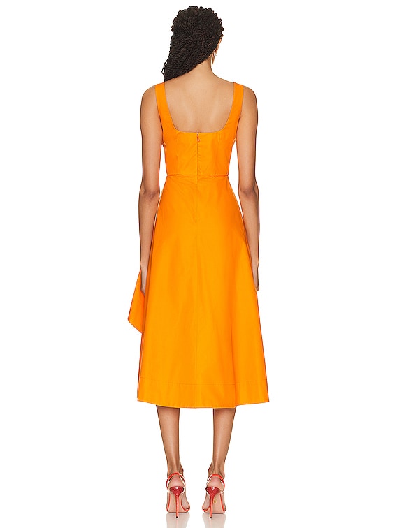 Alexander mcqueen discount orange dress